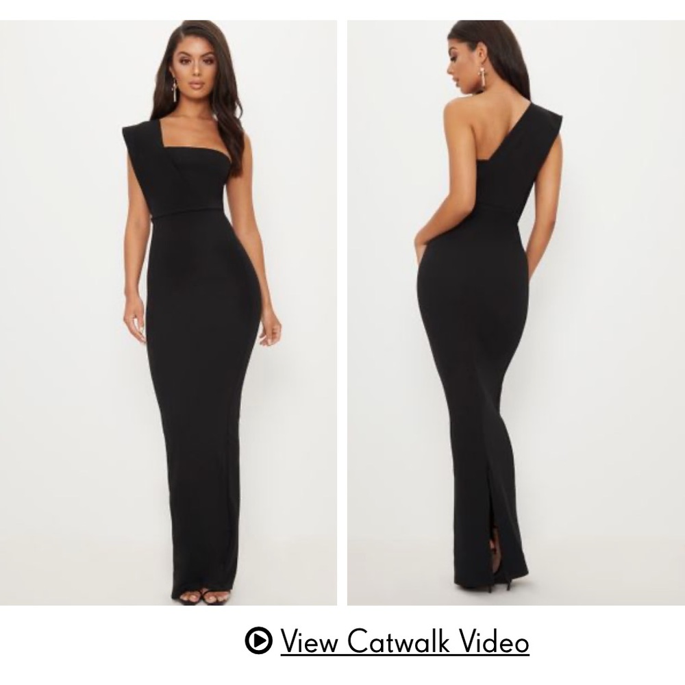 Pretty little thing black maxi dress